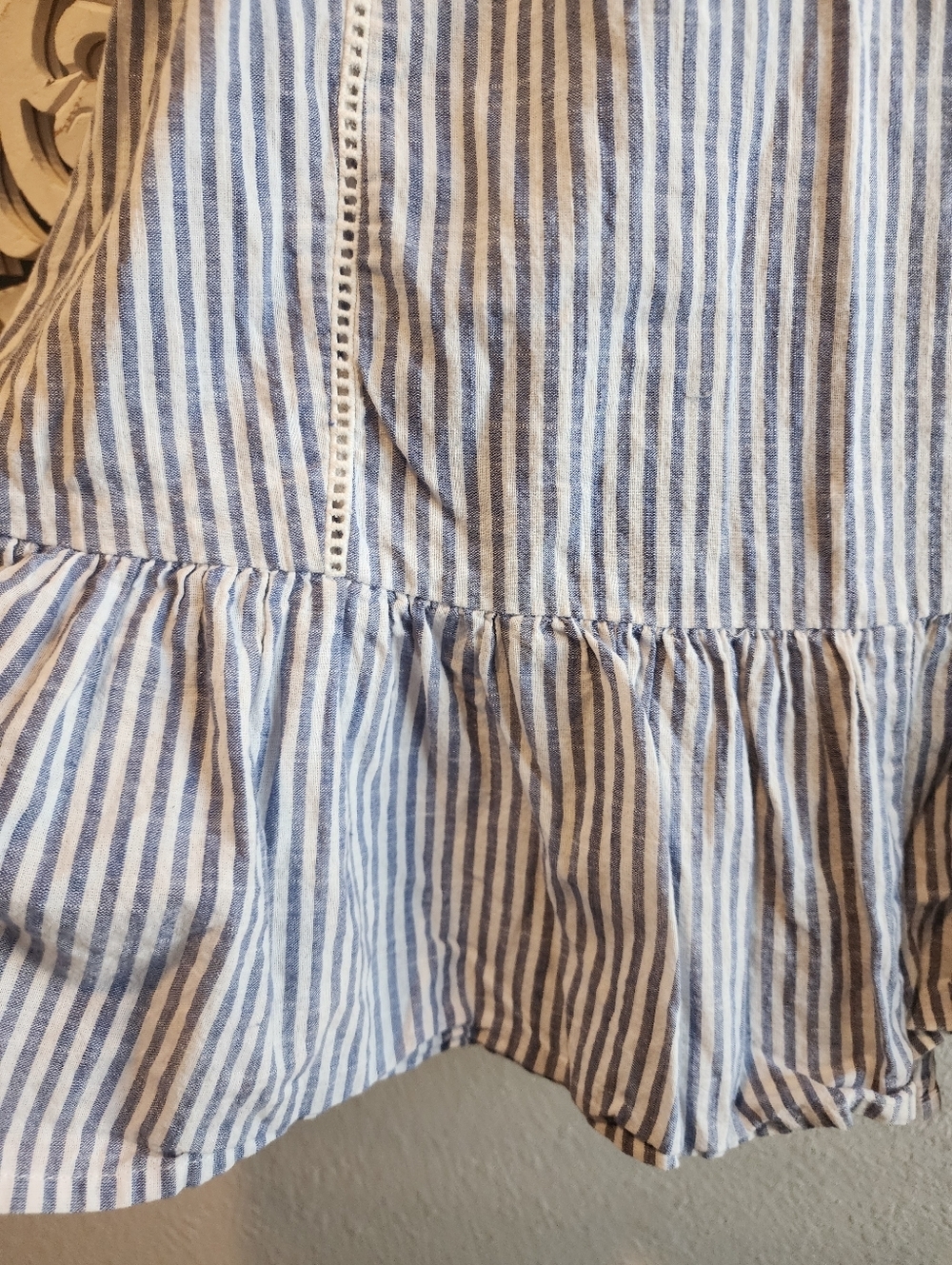 ELEMENT STRIPES MINI DRESS ASYMETHRICAL SLEVELESS BACK KEYHOLE UNLINED SZ SMALL - Picture 7 of 15